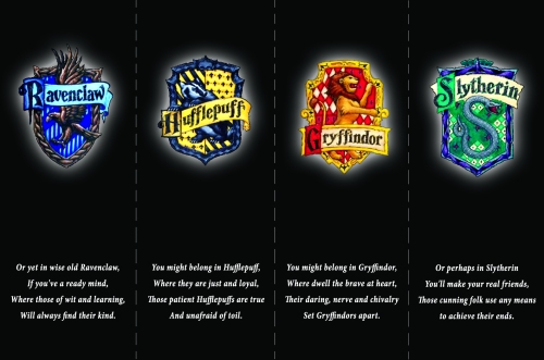 Harry Potter Bookmarks - The Four Houses of Hogwarts